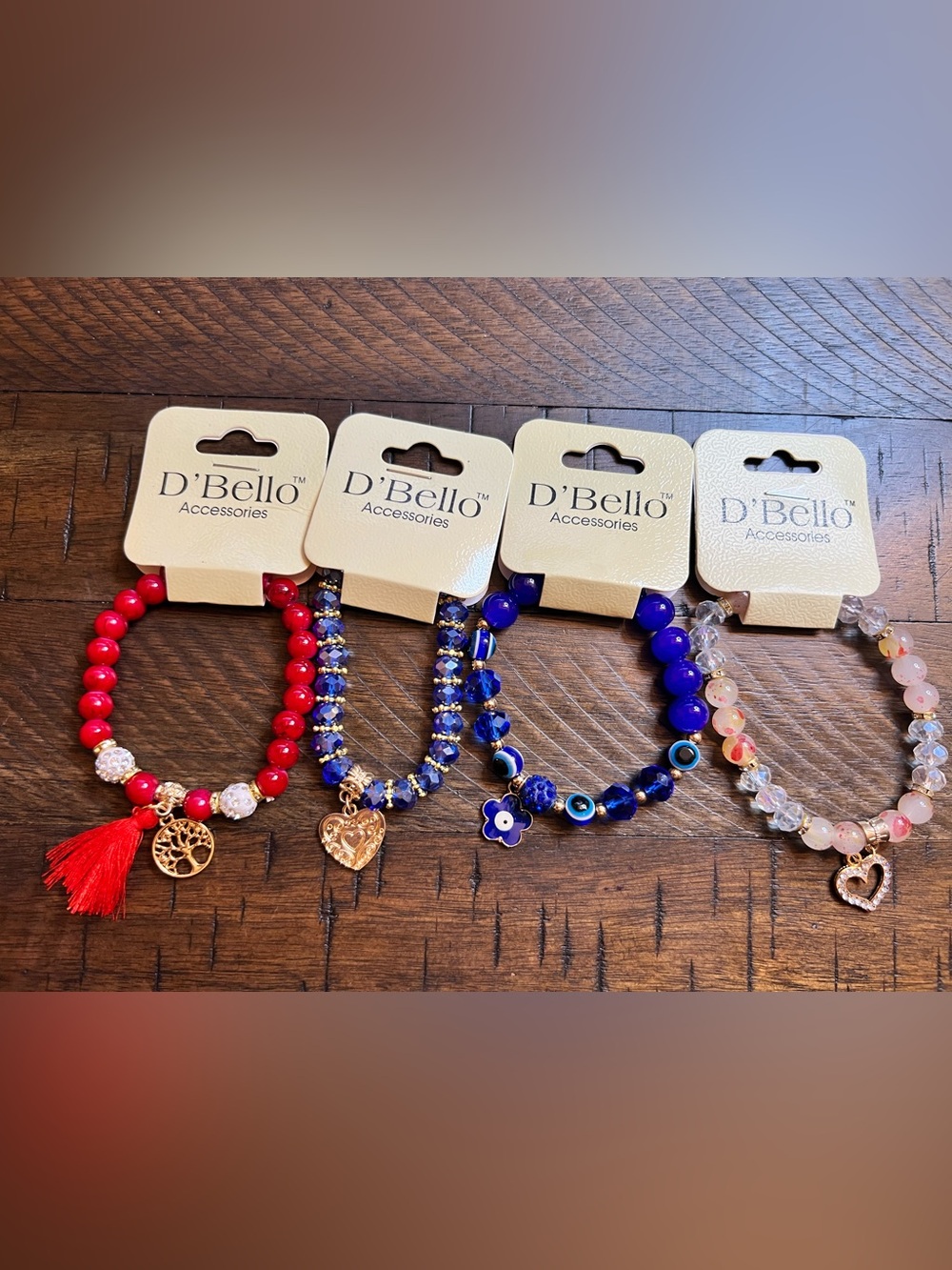 Lot of D’Bello Beaded Stretch Bracelet Lot A005
